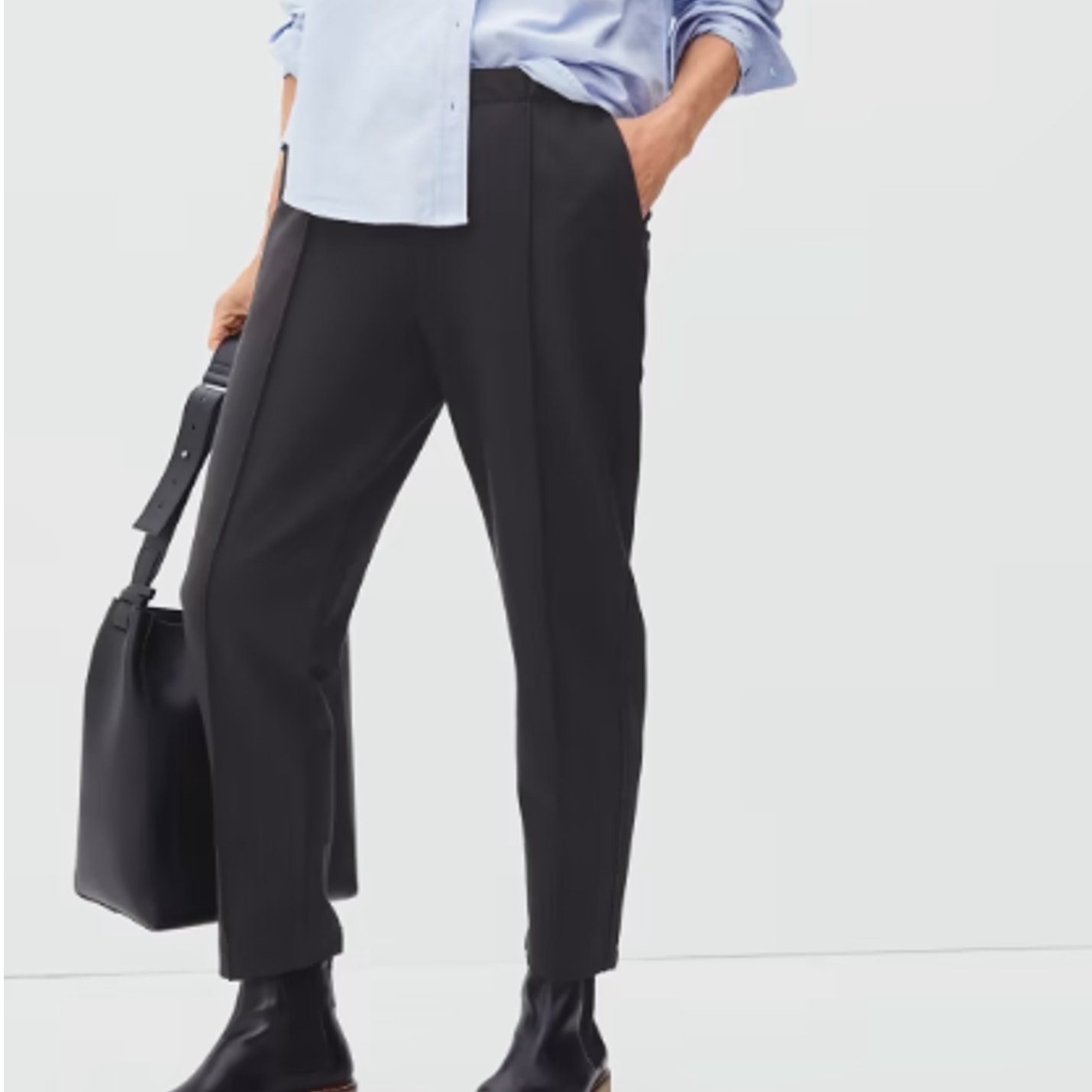 Nwt Everlane Sz S The Dream Pant Black Office Work Career Corporate